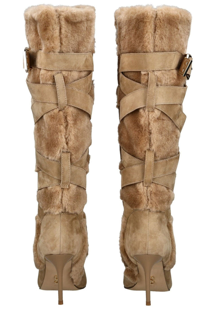 Steve Madden Stiefel Leder/Textil Tan