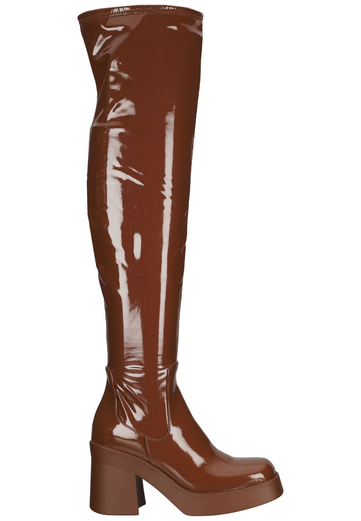 Steve Madden Stiefel Lederimitat Cognac