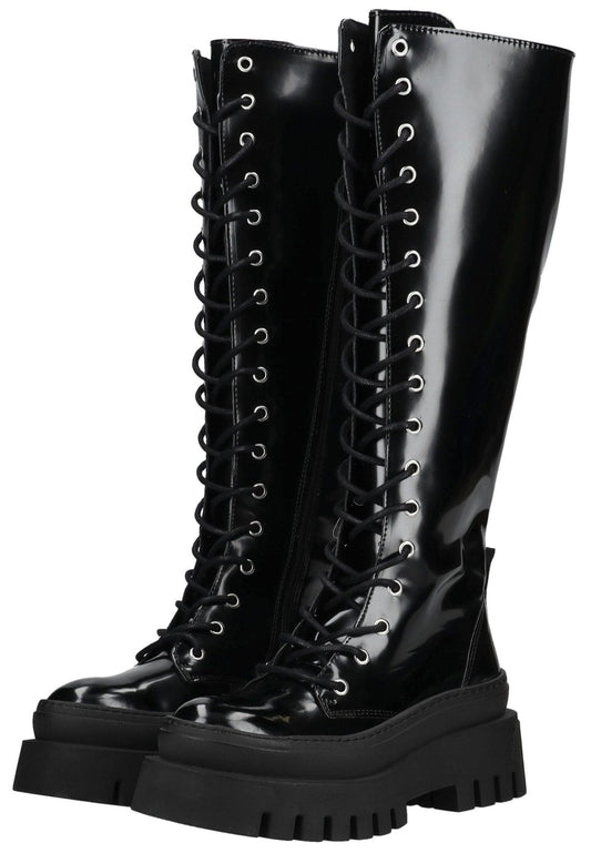 Steve Madden Stiefel Lederimitat Schwarz