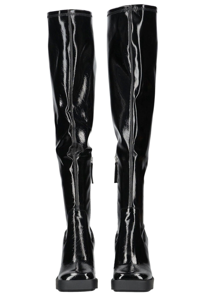 Steve Madden Stiefel Lederimitat Schwarz Lack