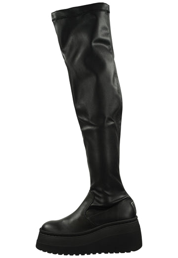 Stiefel Steve Madden Stiefel Leder/Textil Schwarz