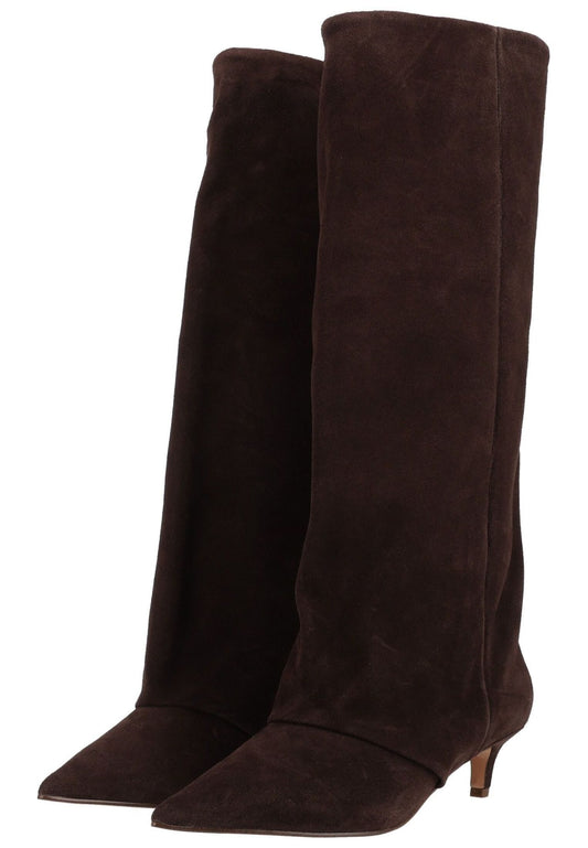 Steve Madden Stiefel Veloursleder Dunkelbraun