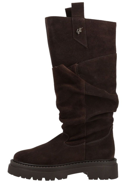 Steve Madden Stiefel Veloursleder Dunkelbraun