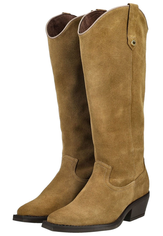 Steve Madden Stiefel Veloursleder Khaki/Gruen