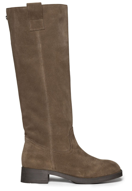 Steve Madden Stiefel Veloursleder Taupe