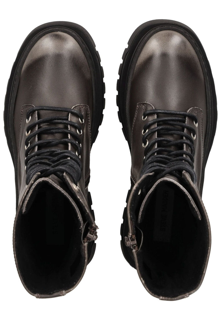 Steve Madden Stiefelette Leder Dunkelgrau Warmfutter