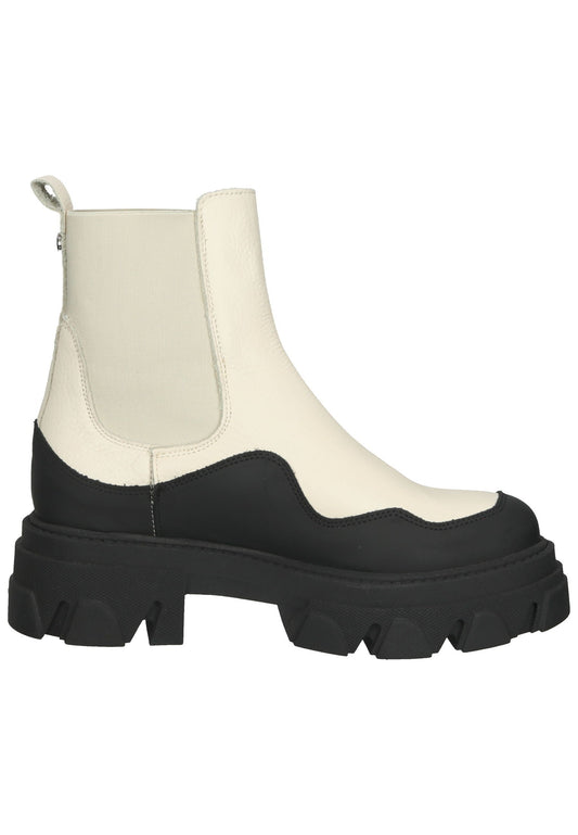 Steve Madden Stiefelette Leder Schwarz/Beige