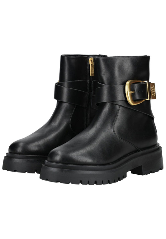 Steve Madden Stiefelette Leder Schwarz/Gold