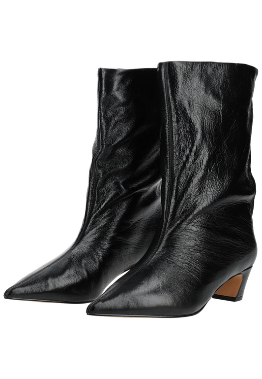 Steve Madden Stiefelette Leder Schwarz/Schwarz