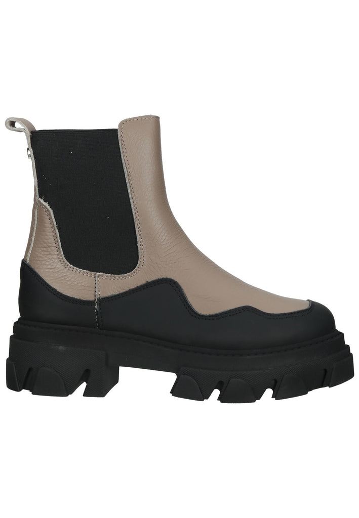 Steve Madden Stiefelette Leder/Textil Beige/Schwarz