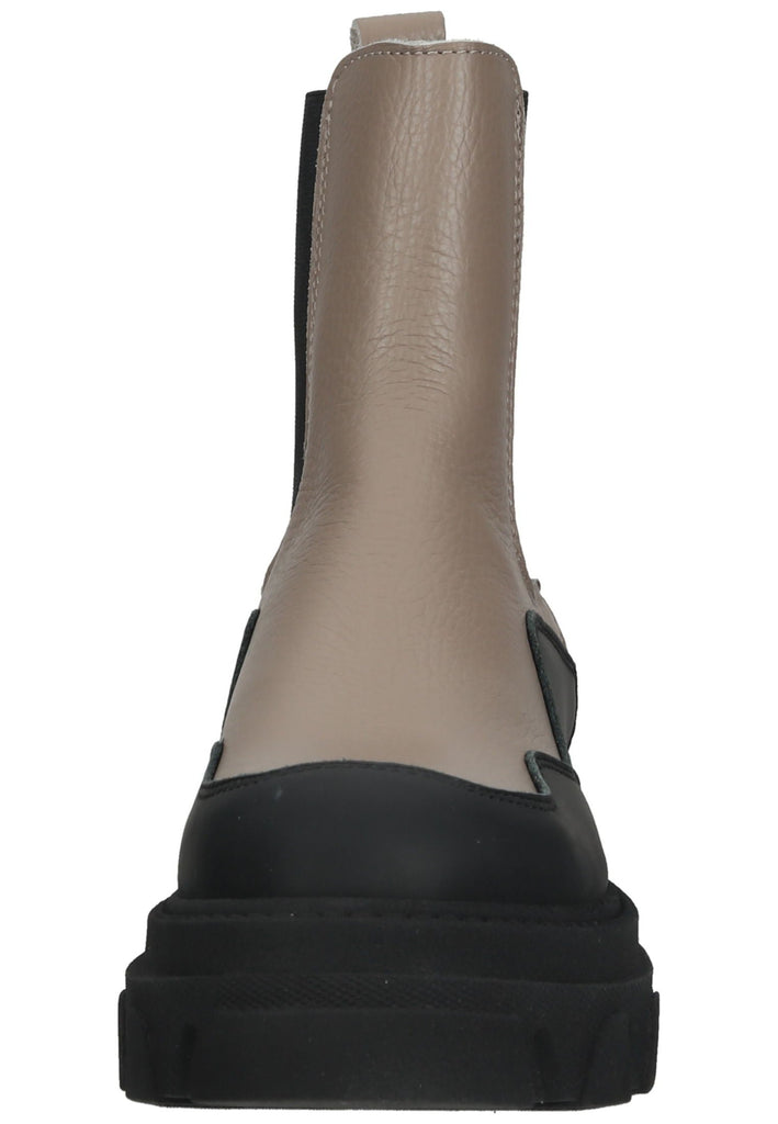 Steve Madden Stiefelette Leder/Textil Beige/Schwarz