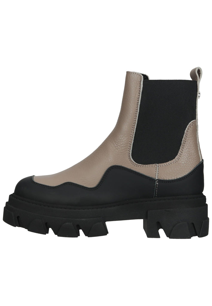 Steve Madden Stiefelette Leder/Textil Beige/Schwarz