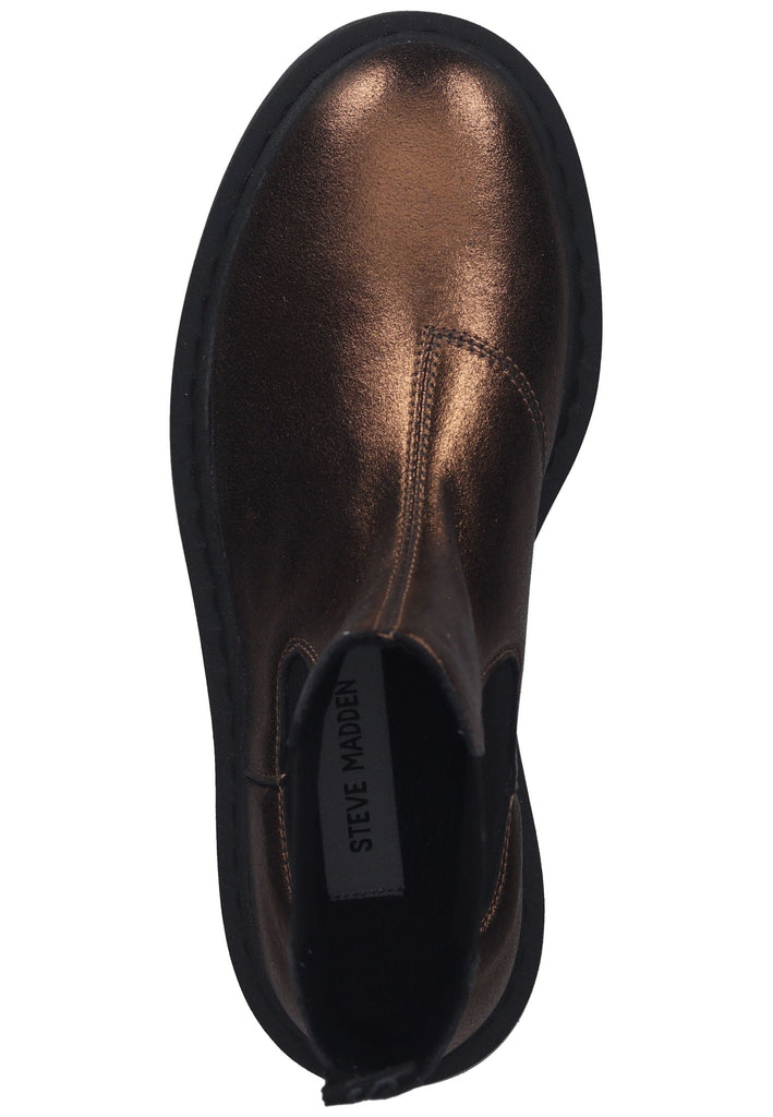 Steve Madden Stiefelette Leder/Textil Braun/Gold