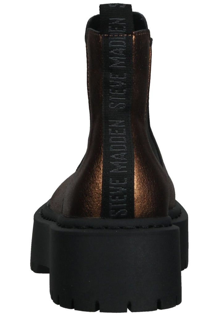 Steve Madden Stiefelette Leder/Textil Braun/Gold