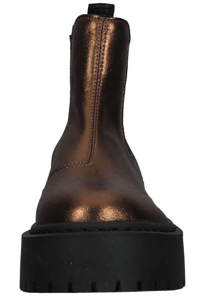 Steve Madden Stiefelette Leder/Textil Braun/Gold