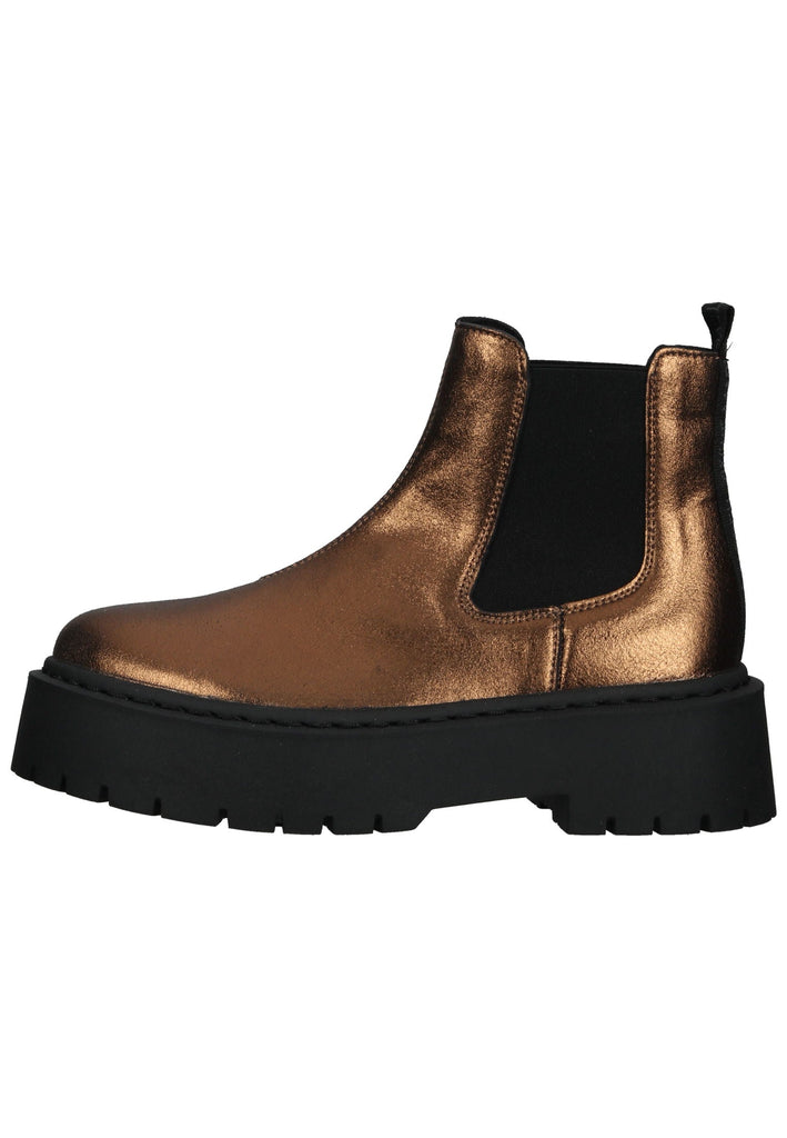 Steve Madden Stiefelette Leder/Textil Braun/Gold