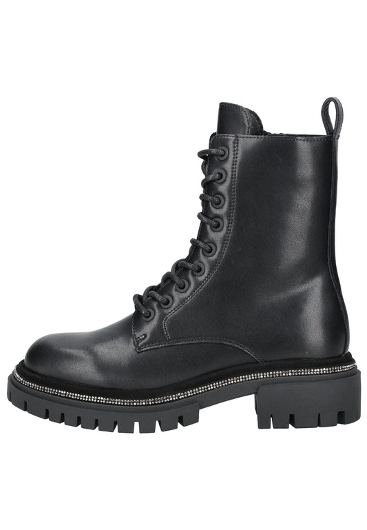Steve Madden Stiefelette Leder/Textil Schwarz