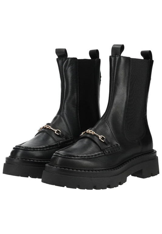 Steve Madden Stiefelette Leder/Textil Schwarz