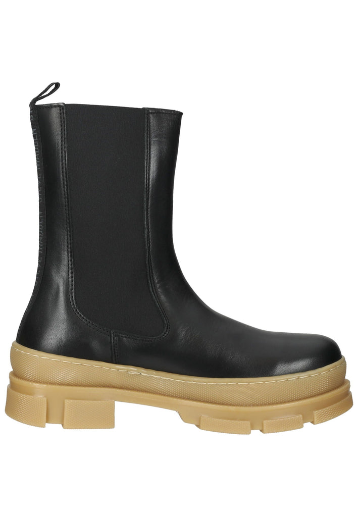 Steve Madden Stiefelette Leder/Textil Schwarz/Beige