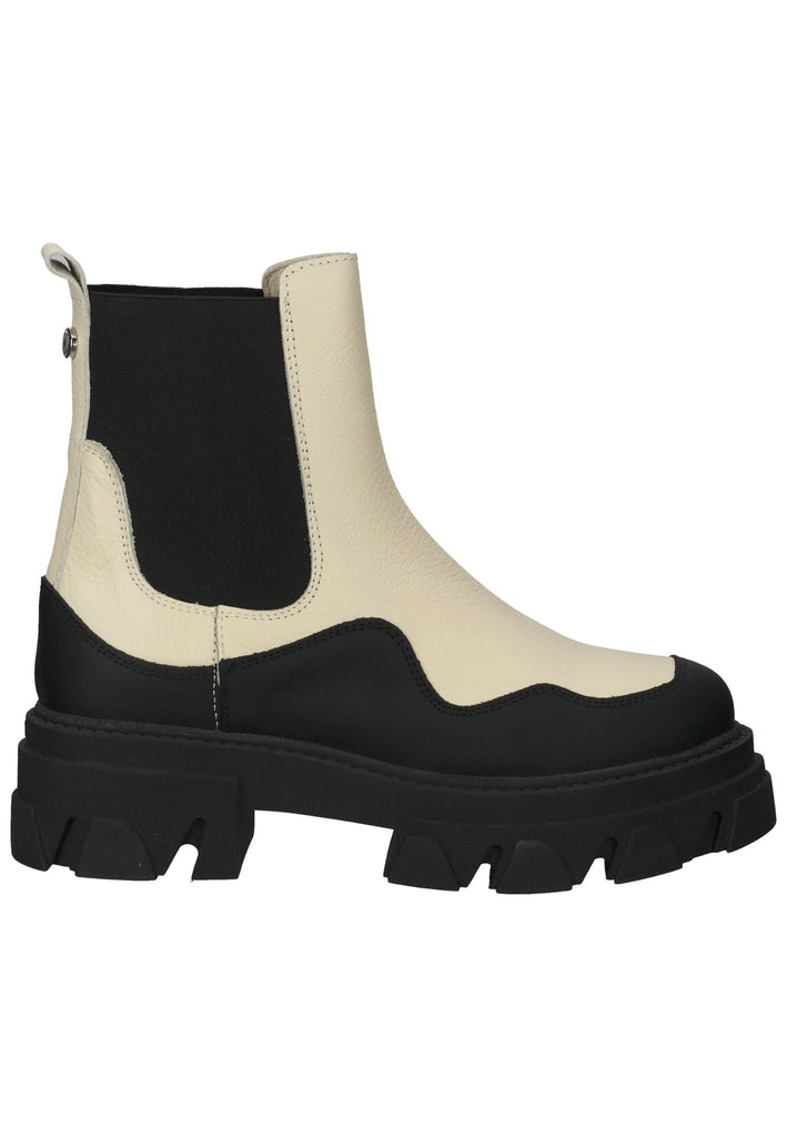 Steve Madden Stiefelette Leder/Textil Schwarz/Beige