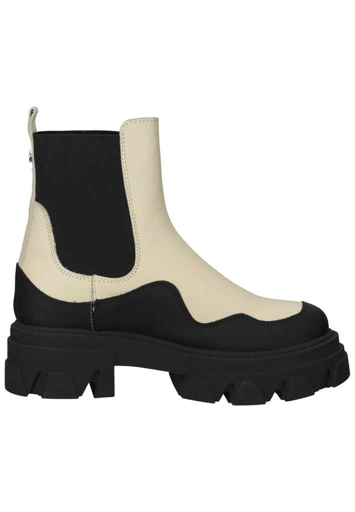 Steve Madden Stiefelette Leder/Textil Schwarz/Beige