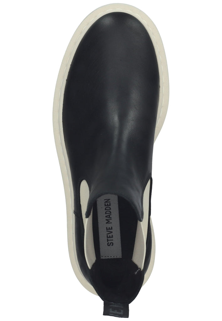 Steve Madden Stiefelette Leder/Textil Schwarz/Beige