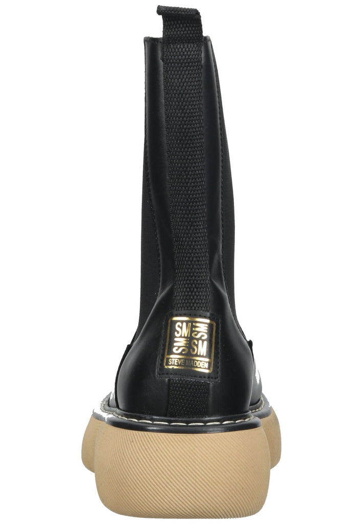 Steve Madden Stiefelette Leder/Textil Schwarz/Beige