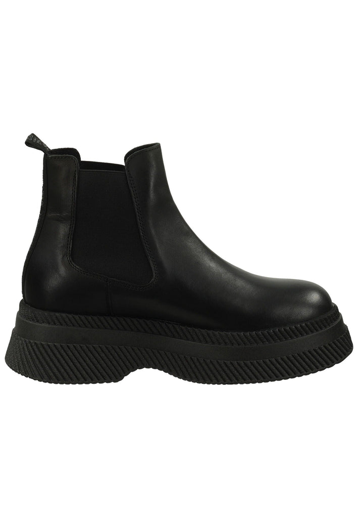 Steve Madden Stiefelette Leder/Textil Schwarz/Schwarz