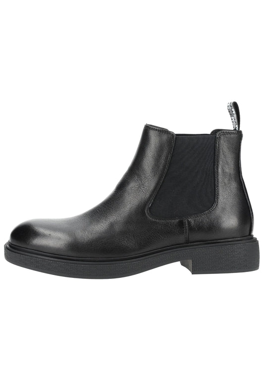 Steve Madden Stiefelette Leder/Textil Schwarz/Schwarz