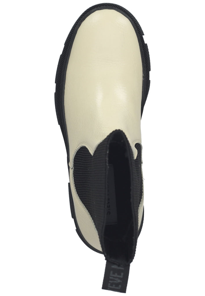 Steve Madden Stiefelette Leder/Textil Weiß/Schwarz