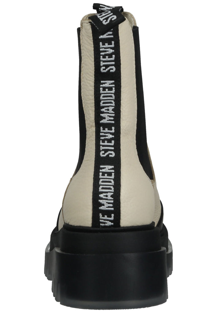 Steve Madden Stiefelette Leder Weiß/Schwarz