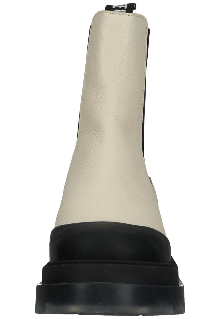 Steve Madden Stiefelette Leder Weiß/Schwarz