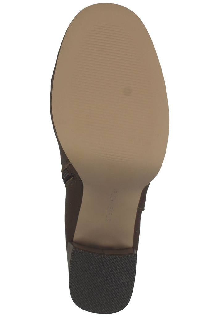 Steve Madden Stiefelette Lederimitat Dunkelbraun