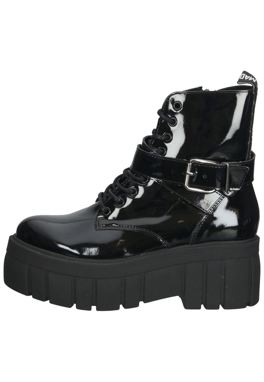 Steve Madden Stiefelette Lederimitat Schwarz Lack