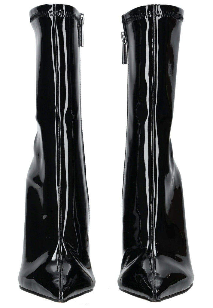 Steve Madden Stiefelette Lederimitat Schwarz Lack