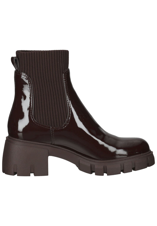 Steve Madden Stiefelette Lederimitat/Textil Braun Lack