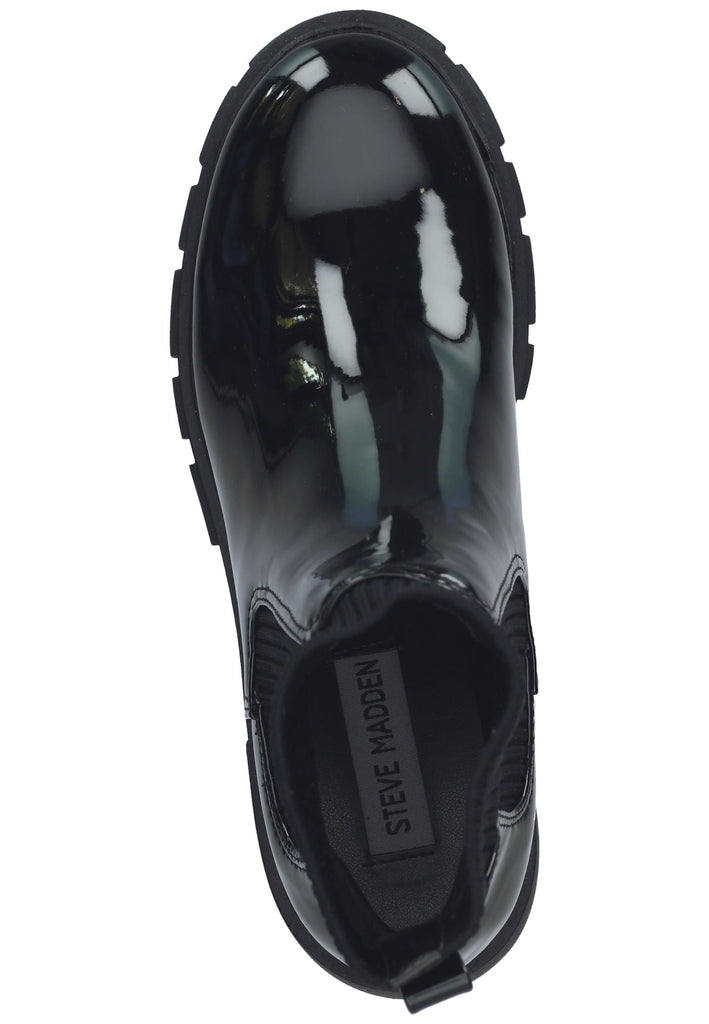 Steve Madden Stiefelette Lederimitat/Textil Schwarz Lack