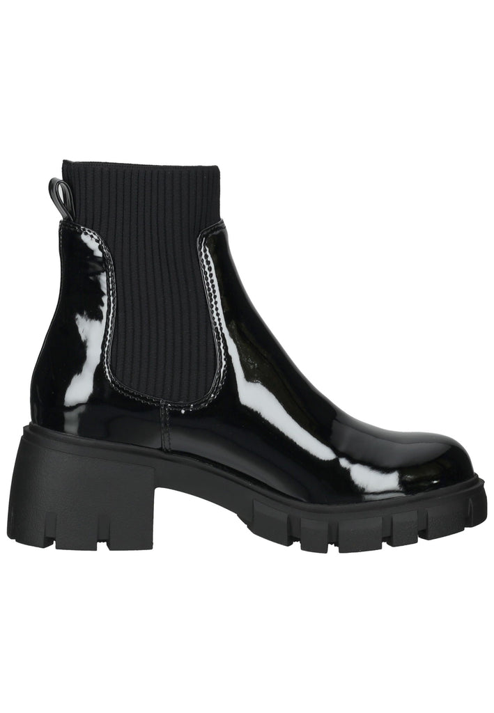 Steve Madden Stiefelette Lederimitat/Textil Schwarz Lack