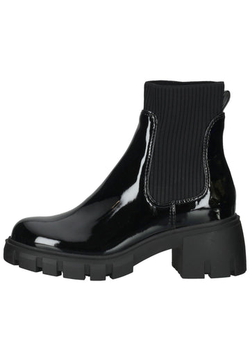 Steve Madden Stiefelette Lederimitat/Textil Schwarz Lack