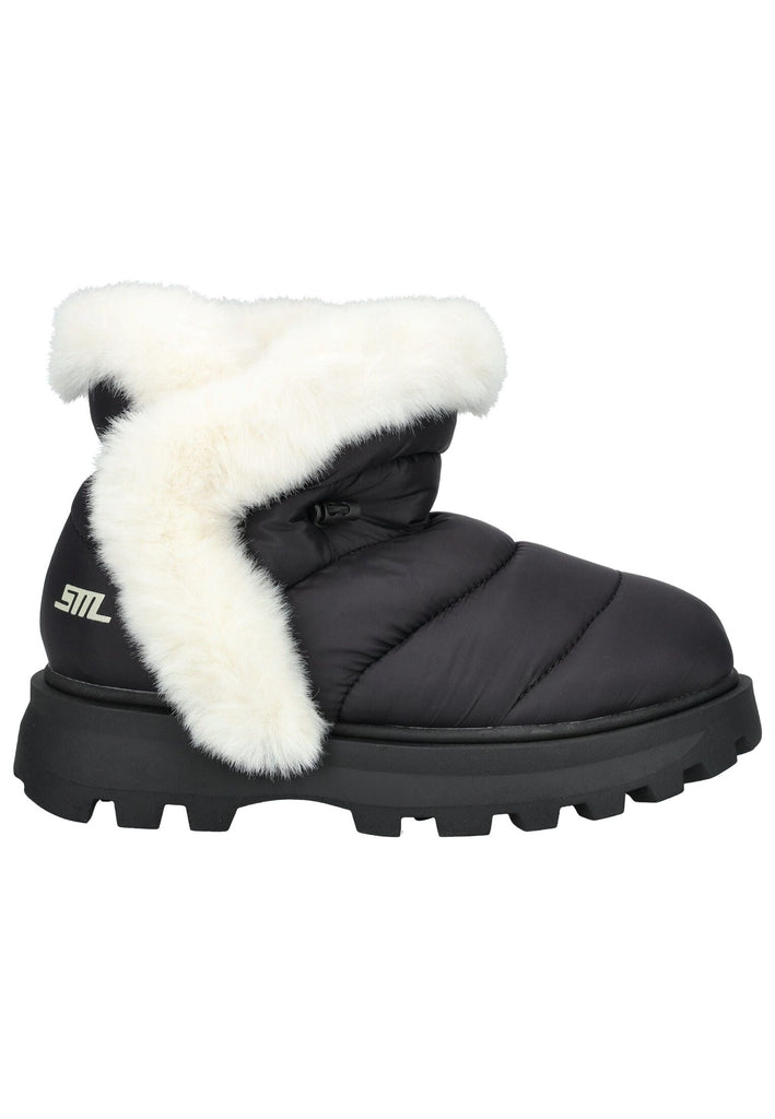 Steve Madden Stiefelette Textil Schwarz Warmfutter