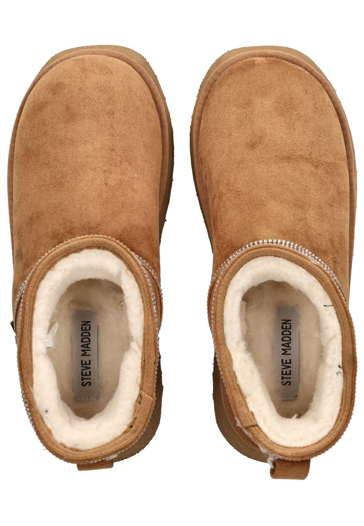 Steve Madden Stiefelette Veloursleder Tan Warmfutter