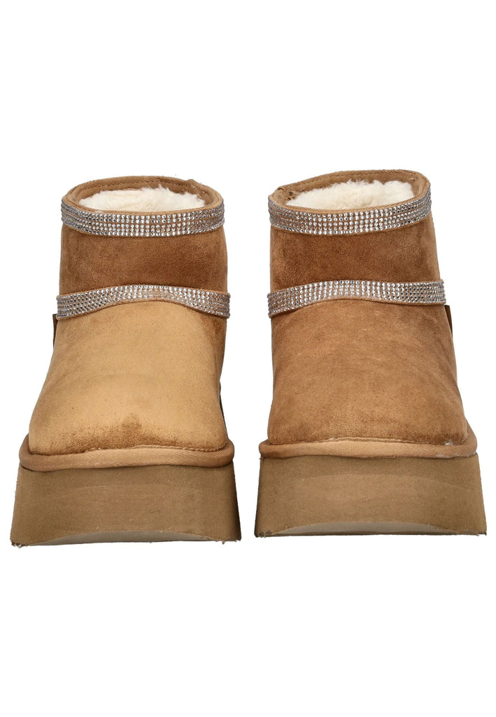 Steve Madden Stiefelette Veloursleder Tan Warmfutter