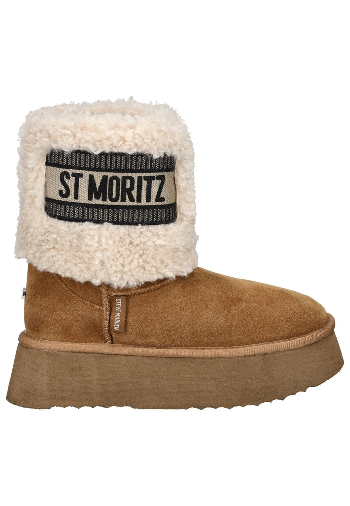 Steve Madden Stiefelette Veloursleder/Textil Chestnut Warmfutter
