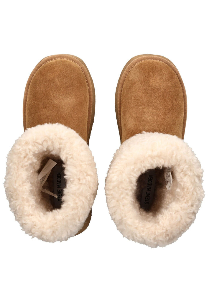 Steve Madden Stiefelette Veloursleder/Textil Chestnut Warmfutter