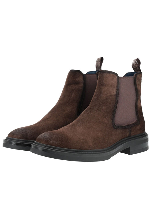 Steve Madden Stiefelette Veloursleder/Textil Dunkelbraun