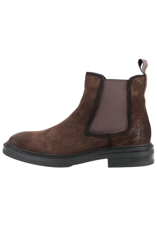 Steve Madden Stiefelette Veloursleder/Textil Dunkelbraun