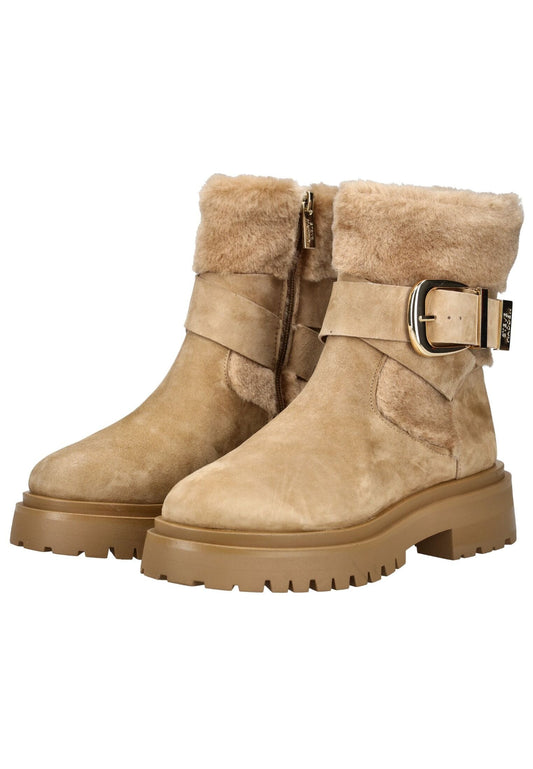 Steve Madden Stiefelette Veolurs/Textil/Synthetik Tan