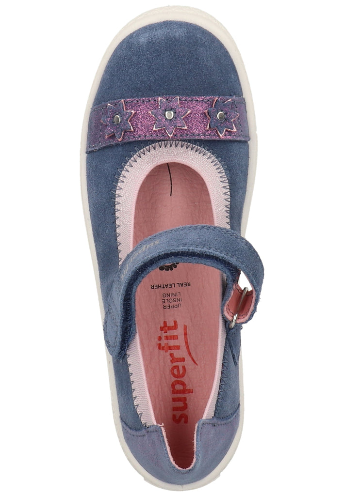Superfit Ballerinas Veloursleder Blau