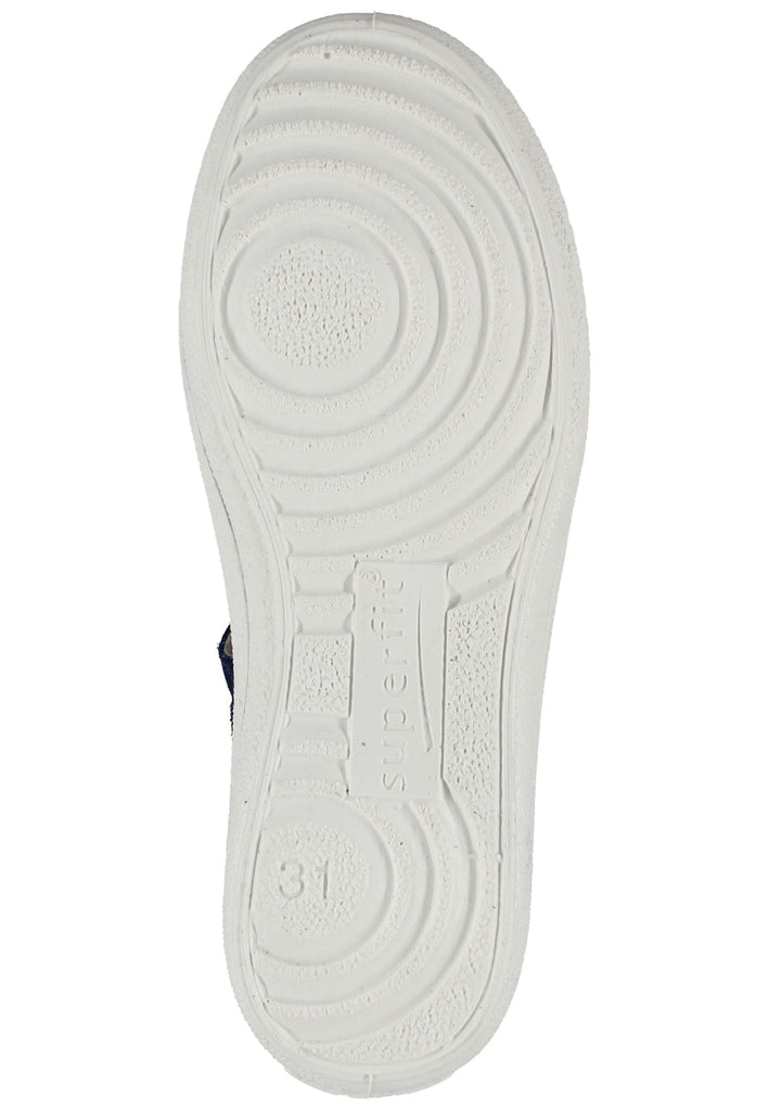 Superfit Ballerinas Veloursleder Blau/Weiß