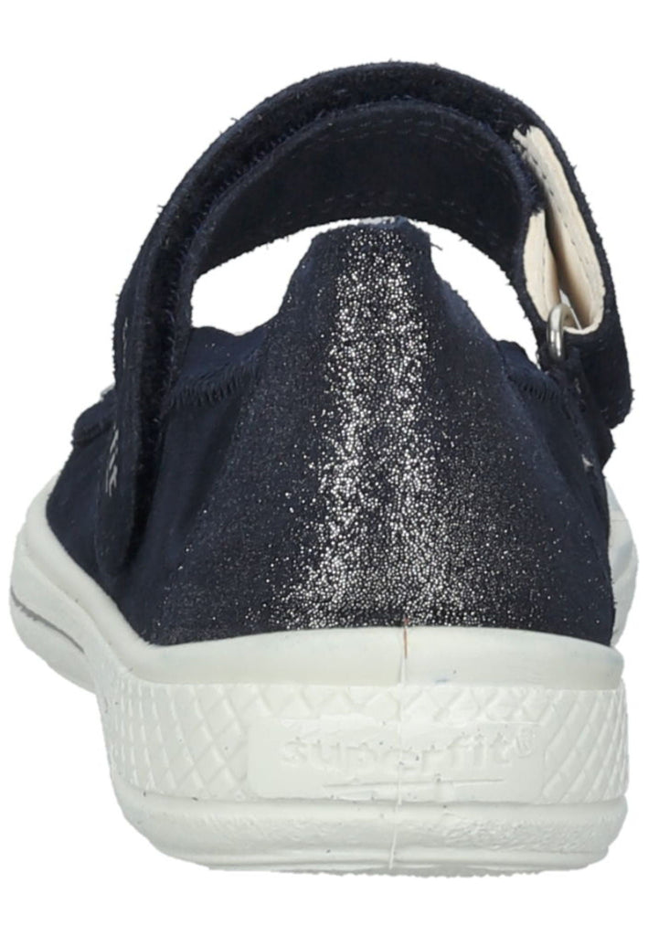 Superfit Ballerinas Veloursleder Blau/Weiß